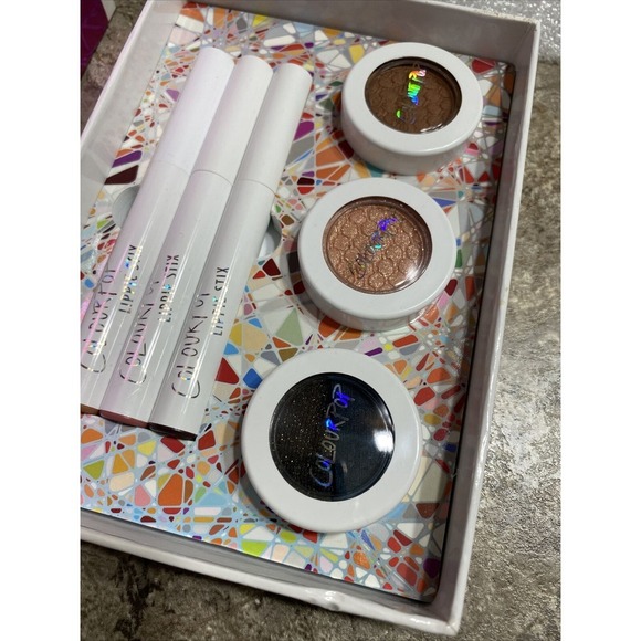 ColourPop Barely Blitzed Set Super Shock Eye Shadow & Lippie Stix 6 Total Pieces - Picture 3 of 4